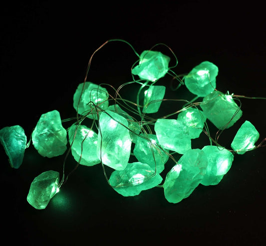 Green Jade Crystal Stone lights