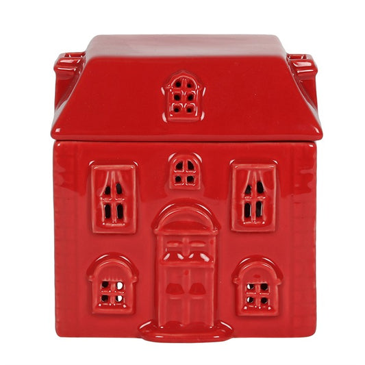 Red Ceramic House Gift  Oil Burner